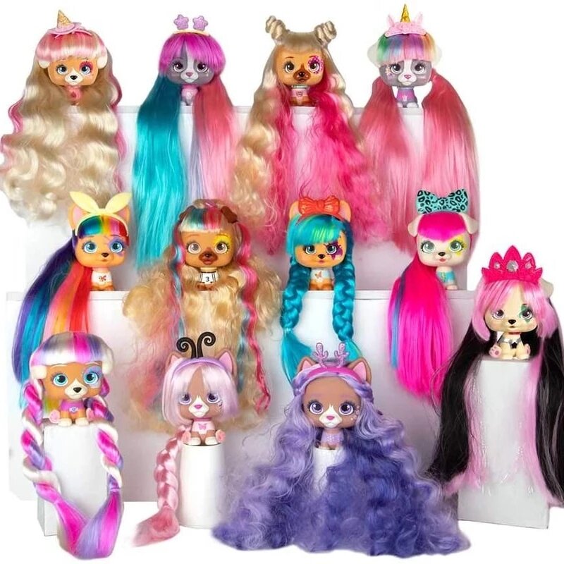 I Love Vip Pets Figure Hair Dressing Ornament Accessories Pretend Play Children Present
