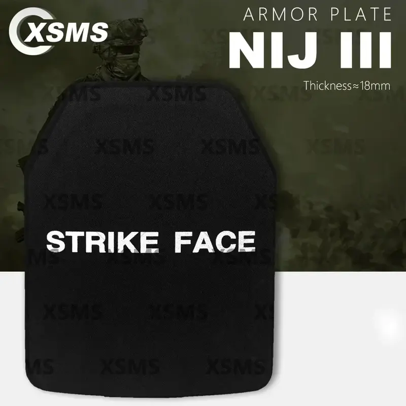 NIJ III chaleco táctico a prueba de balas, placa de pecho balística, armadura corporal, equipo militar, defensa, seguridad de bala