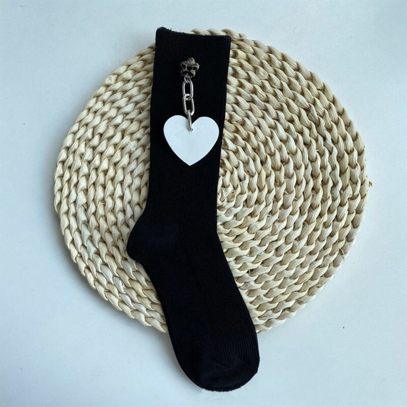 Женские готические носки из хлопка, в стиле панк, 2 пары