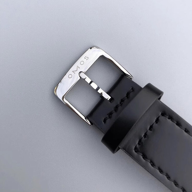 Relógio Sapphire em aço inoxidável impermeável masculino, simples, ultrafino, movimento automático, estilo Bauhaus luxuoso, ST1701, 38mm