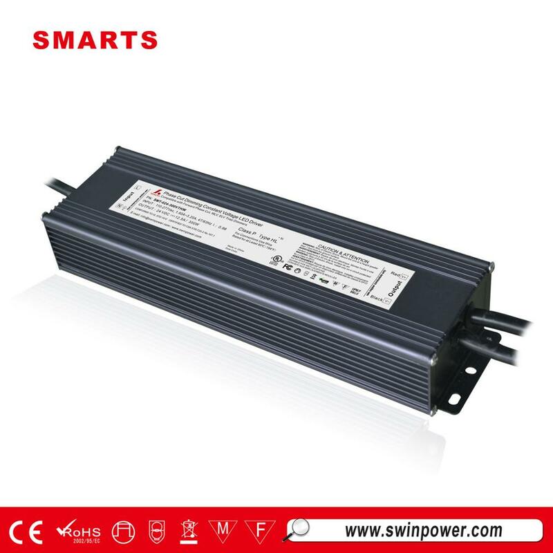定数電圧fcc 300w triac調光可能LEDドライバー、レトロリードelv調光器用