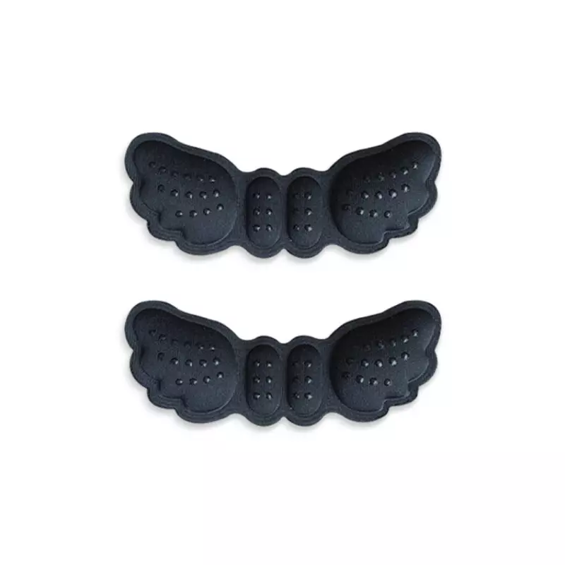 Pegatina cómoda para zapatos con pegamento de alas, tacón de esponja de mariposa con 4Dheel, antideslizante, resistente al desgaste, dos en uno