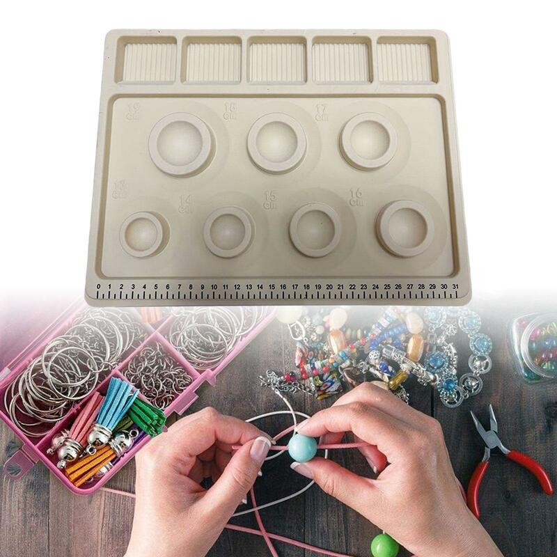 Bead Tray for Jewelry Making Girls Portable Beading Tool Bead Design Board