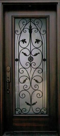 Iron Single Door Hot Selling Reasonable Price Design Wrought Iron Door Single Door Iron Gate Designs