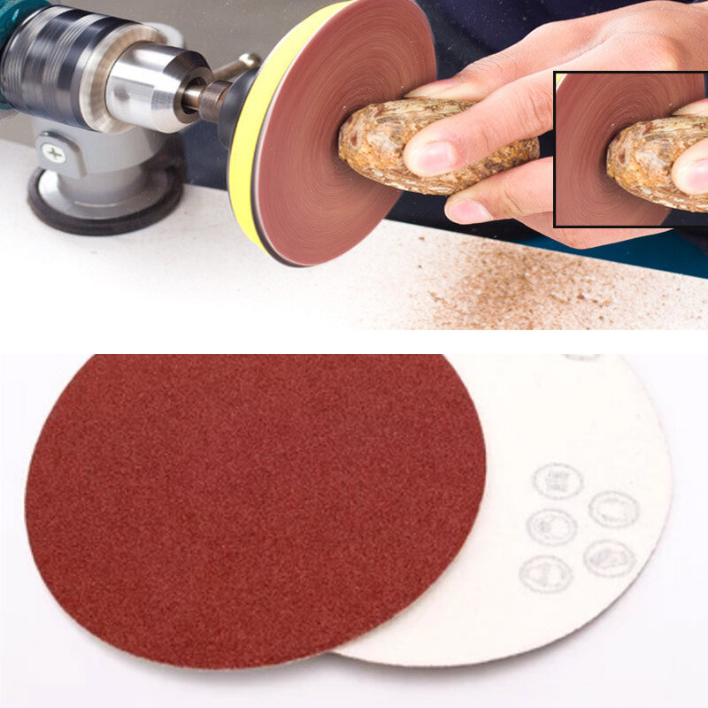 1Pcs 6นิ้วกระดาษทราย Sanding Disc สำหรับโลหะอัตโนมัติรถไม้ล้อฟื้นฟูขัดชุด60-1000กรวดวอลเปเปอร์