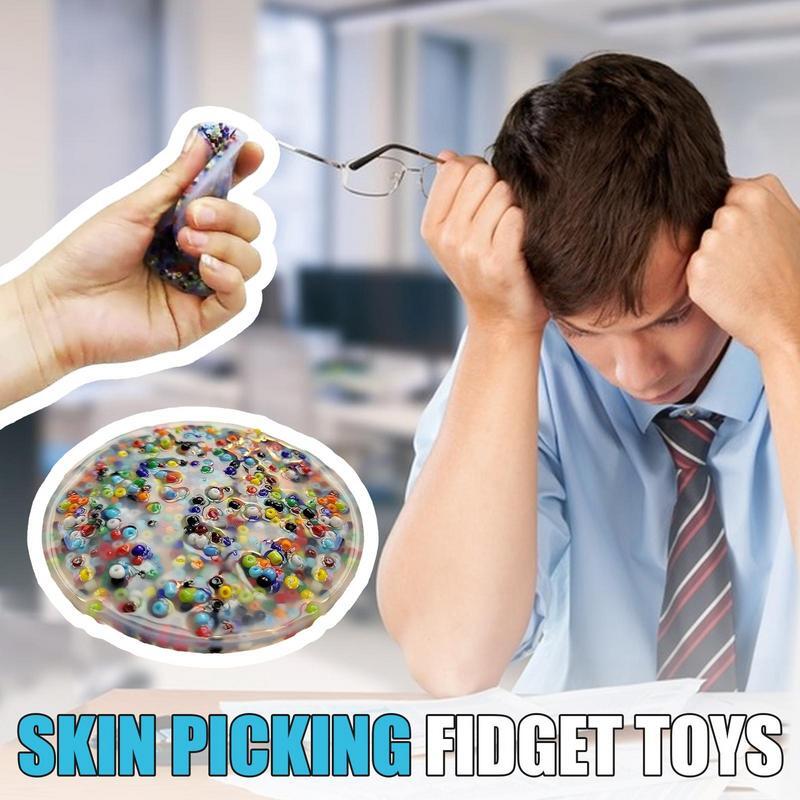 Odciąż kulki uciskowe, zabawne zabawka sensoryczna zabawki do ściskania dla dorosłych dzieci, które wybierają zabawki typu Fidget na skórę sensoryczną