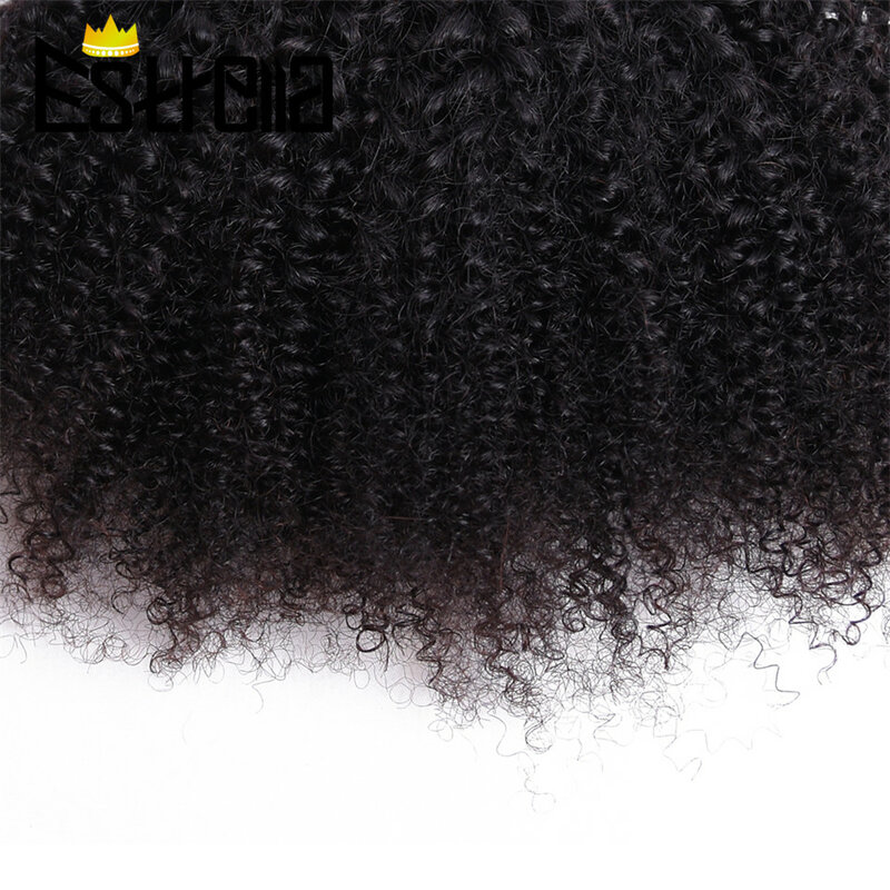 Afro Kinky Curly Short Bundle offerte di capelli umani Bunldes di capelli ricci Remy brasiliani per le donne estensioni dei capelli umani di colore naturale