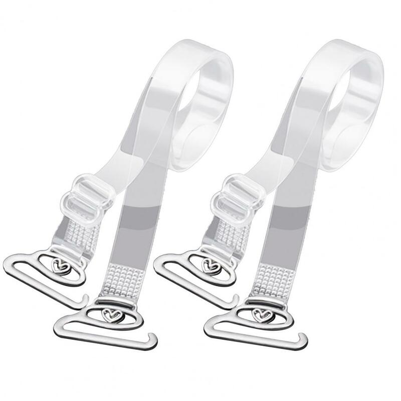 Bretelles de soutien-gorge transparentes coordonnantes, sangles de soutien-gorge portables, ceinture de soutien-gorge initiée, accessoires de sous-vêtements, utiles, 1 paire