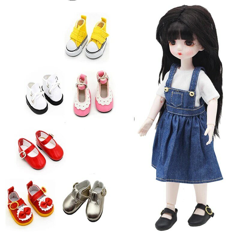 30cm Doll Shoes Princess Shoes 1/6 Bjd Doll Shoes 4 To 4.5cm Foot Wear Doll Accessories Girl Kids Toy Gift