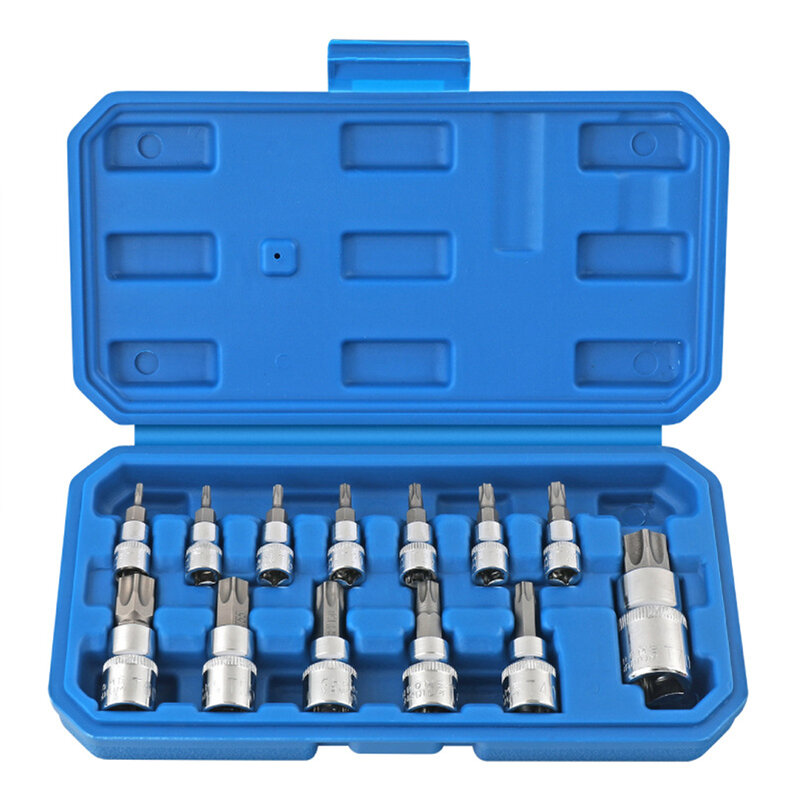 Alloy Steel Star Torx Bit Socket Set  Long Lasting and Strong  Easy Storage  Ideal for Repairing Tools and Equipment