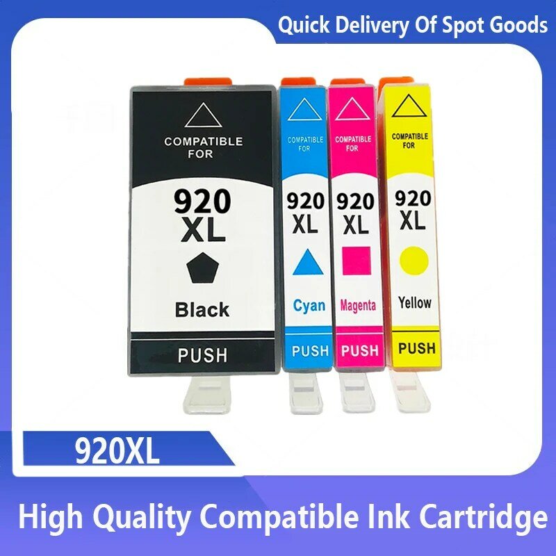 Cartuchos de tinta compatíveis para impressora HP, Officejet 6000, 6500, 6500, 6500A, 7000, 7500, 7500A, 920XL, 920XL