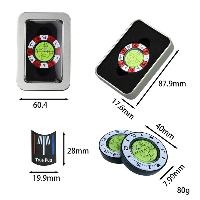 Magnetic Golf Ball Marker Golf Putting Aid Reader for Outdoor Golfer Gift