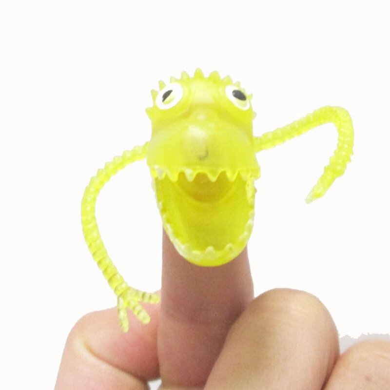 4XBD Dinosauro a tema burattino da dito giocattolo per feste, raccolta famiglie, regalo festa