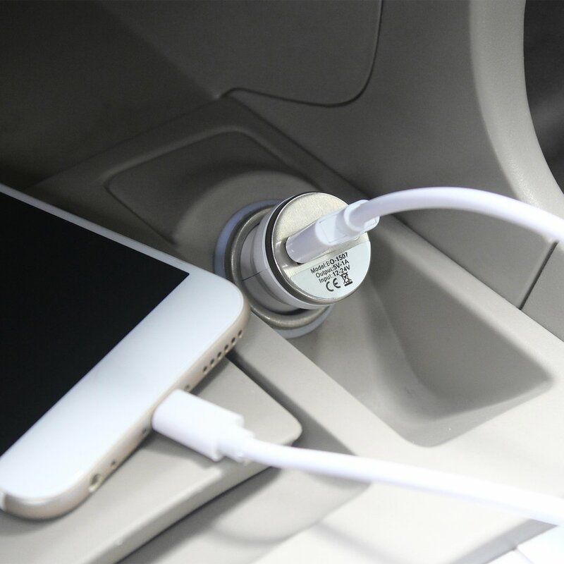 Cargador USB para coche, adaptador de corriente de carga, entrada 12-24V, salida CC 5,0 V, 1000Ma, para Apple iPod Touch, iPhone 4, 3G, 4G, 4S