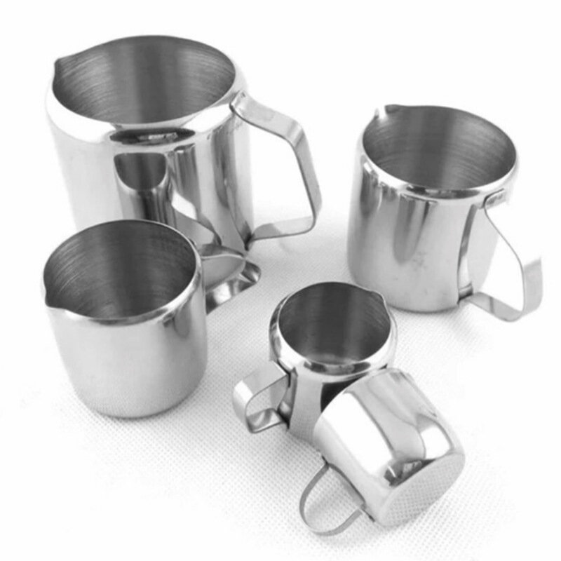 30ML-150ML brocca per schiuma di Latte in acciaio inossidabile caffè a vapore Barista Craft Latte Cappuccino tazza di Latte brocca per schiuma