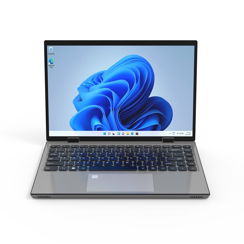 YEPO Laptop resmi Win 14 inci 11 Intel Celeron N95 DDR4 360 ° lipat lipat 2.2K HD layar sentuh RAM 16G SSD 1TB komputer WIFI5