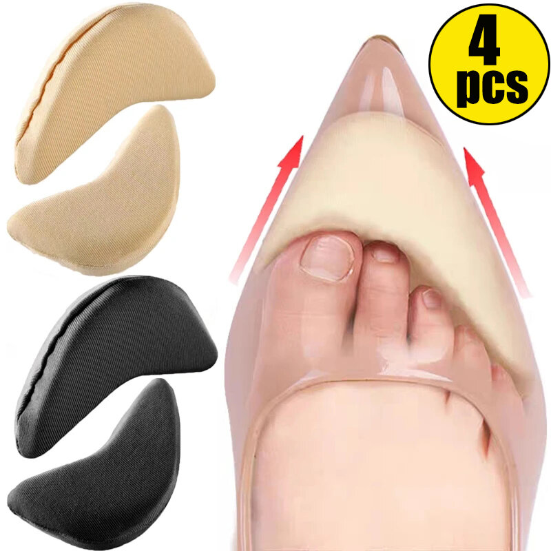 Sponge Forefoot Insert Pads Women Pain Relief High Heel Insoles Reduce Shoe Size Filler Protector Adjuster Shoe Accessories