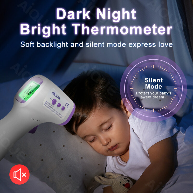 Aique Medical Voice Broadcast Termometr digitale schnelle Fieber Thermometer Temperatur klinische Fieber Kind körperliche Stirn