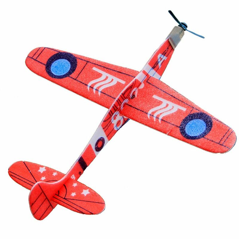 Avión planeador de juguete para niños, juguete de avión de espuma, regalo para niños, bricolaje, 10 piezas