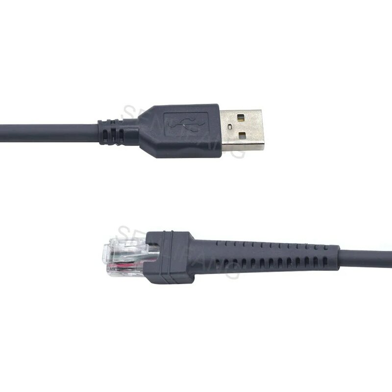 USB 바코드 스캐너 케이블 CBA-U01-C10ZAR, 심볼 LS2208 LS4308 LS4278 LS3578 DS6708 LS7708 용 데이터 전송 케이블, 3M(10 피트)
