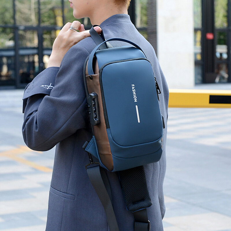 Рюкзак-мессенджер для путешествий на открытом воздухе, сумка-мессенджер через плечо, нагрудная сумка с защитой от кражи для путешествий