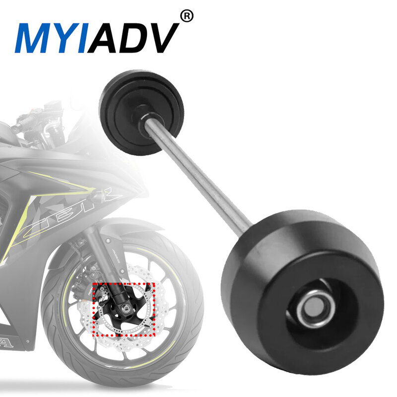 Protetor de travamento do garfo do eixo da roda dianteira da motocicleta, deslizante para Honda CB650F 2017-2019 CBR650F 2014-2019 CBR650R 2019-2022