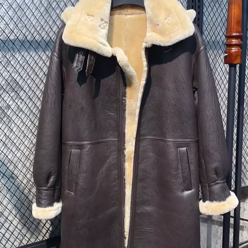 Tcyeek giacca invernale donna lungo cappotto di pelliccia di pecora naturale cappello da donna giacca staccabile in vera pelle cappotto di vera pelliccia Veste Femme