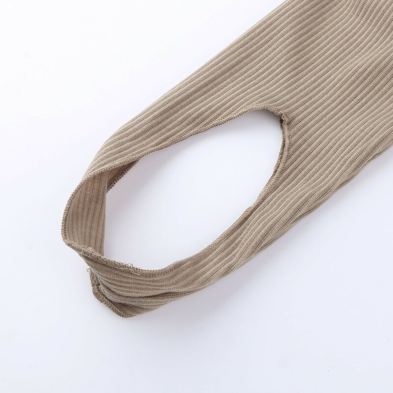 Prążkowana dzianina legginsy damskie bawełniane proste spodnie Fitness z wysokim stanem Casual wiosenna nowe, dopasowane damskie legginsy 2024