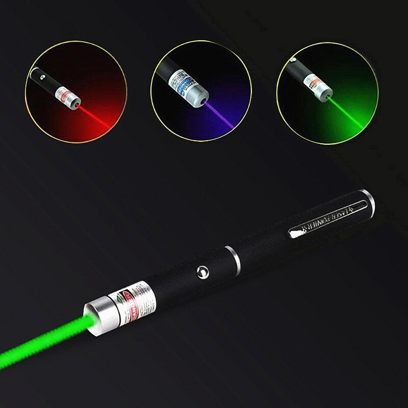 5MW ad alta potenza verde blu rosso punto penna Laser tattica 530Nm 405Nm 650Nm potente misuratore Laser puntatore mirino penne Laser