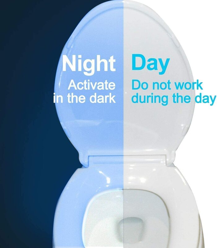 Lampka nocna inteligentny czujnik PIR czujnik ruchu deska klozetowa 8 kolorów wodoodporne podświetlenie toaleta oprawa LED WC toalety światło