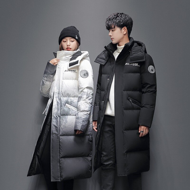 FEBELT 35-67 2022 WINTER MENS AND WOMENS COUPLE WHITE DUCK DOWN COATS