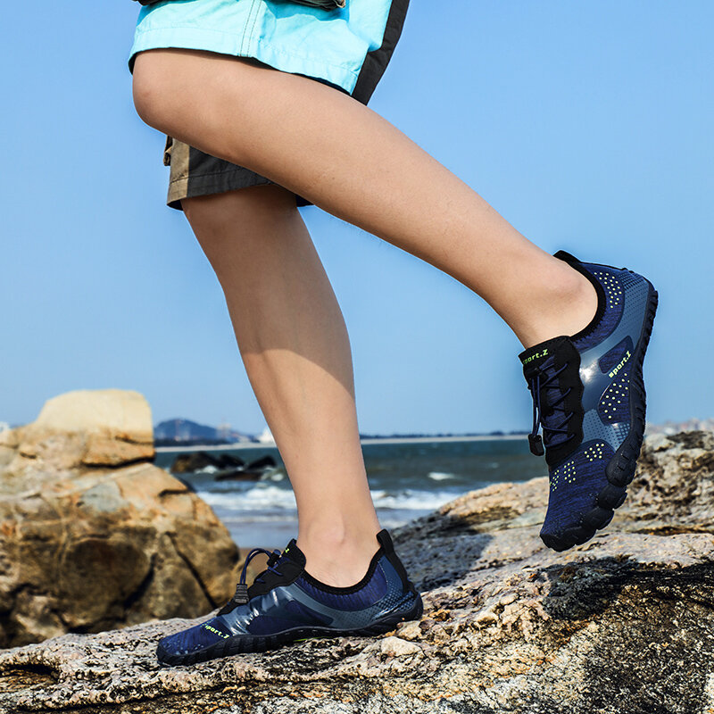 Sapatos Aquáticos Descalços Respiráveis para Homens e Mulheres, Sapatos de Água, Secagem Rápida, Fitness, Caminhada, Corrida, Natação, Aqua