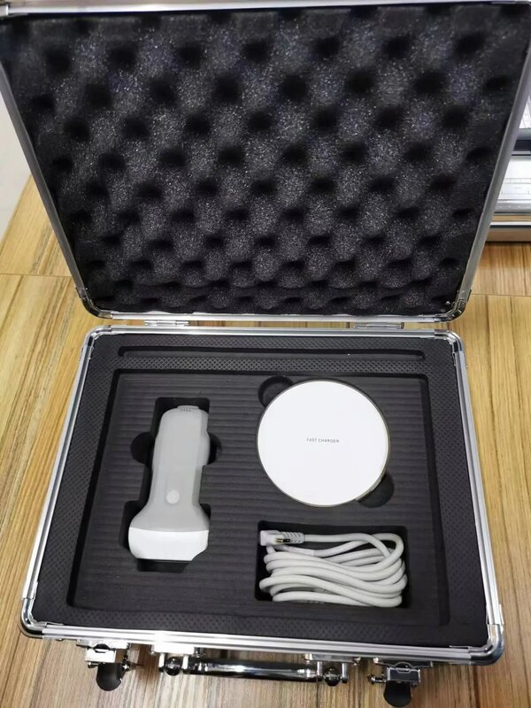 Portable aluminum suitcase for ultrasound probe model Konted C10UL