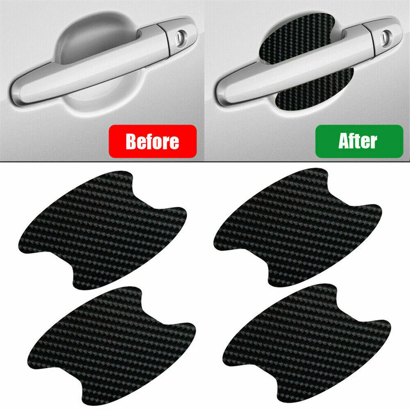 4pcs Car Door Handle Stickers Protection Film Sticker Anti Scratch Decal Cup Protector Bowl Cover Exterior Styling Car Accessori