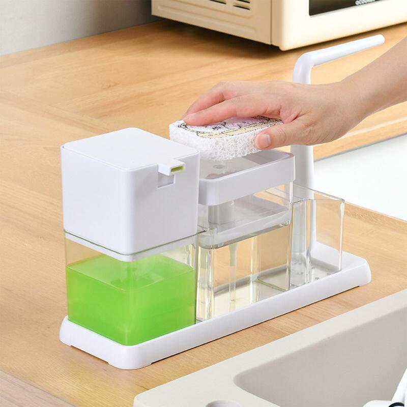 Multifuncional Dish Soap Dispenser, Organizador de Caddy, Lavando saboneteira