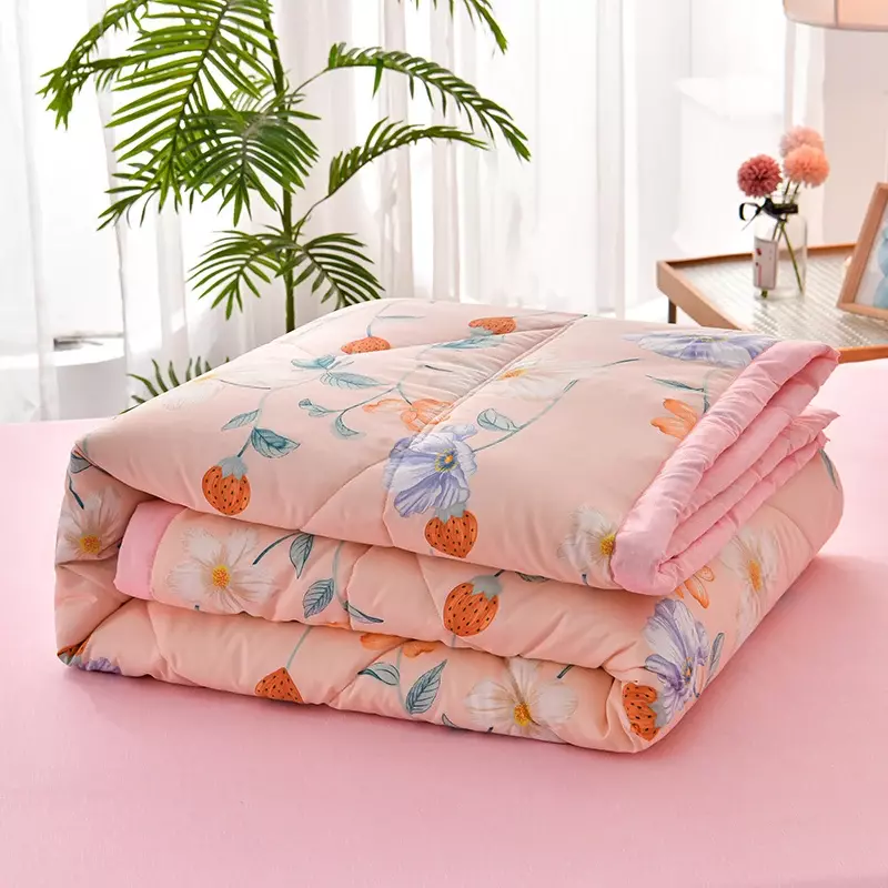 Summer Quilt Air Conditioner Soft Comforter Single Double Blanket Quilt Fluffy Plaid Blanket On The Bed Comfortable Comforter