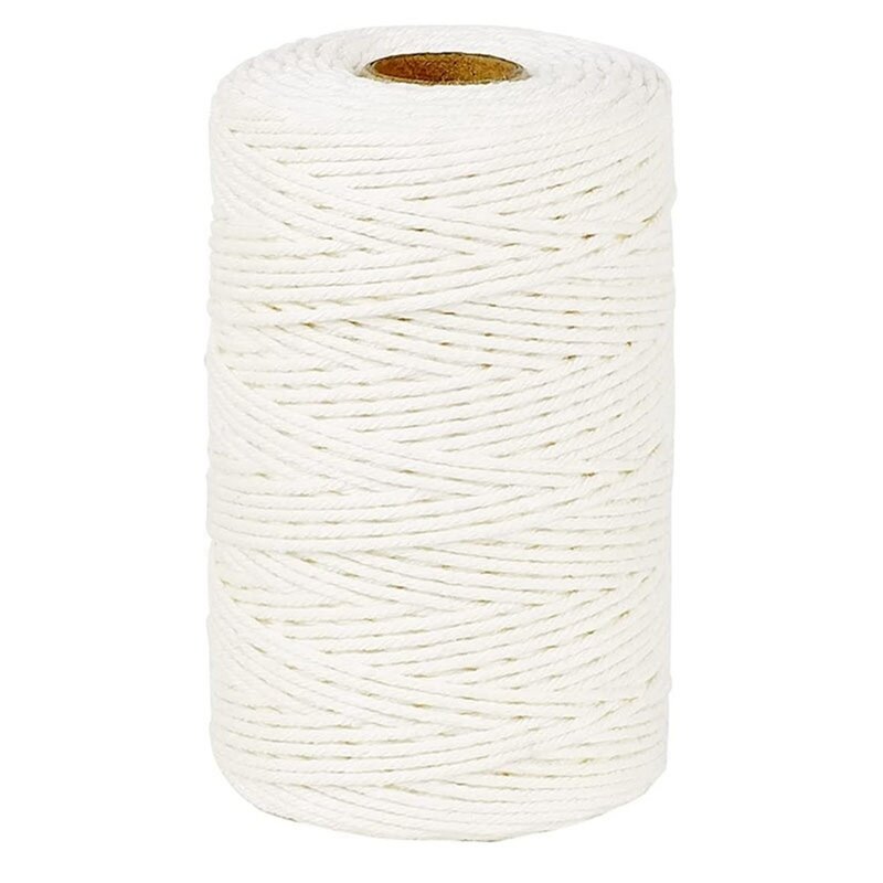 Cotton Butchers Twine String 500Meters 3Mm Twine For Cooking Food Safe Crafts Bakers Kitchen Butcher Meat Turkey