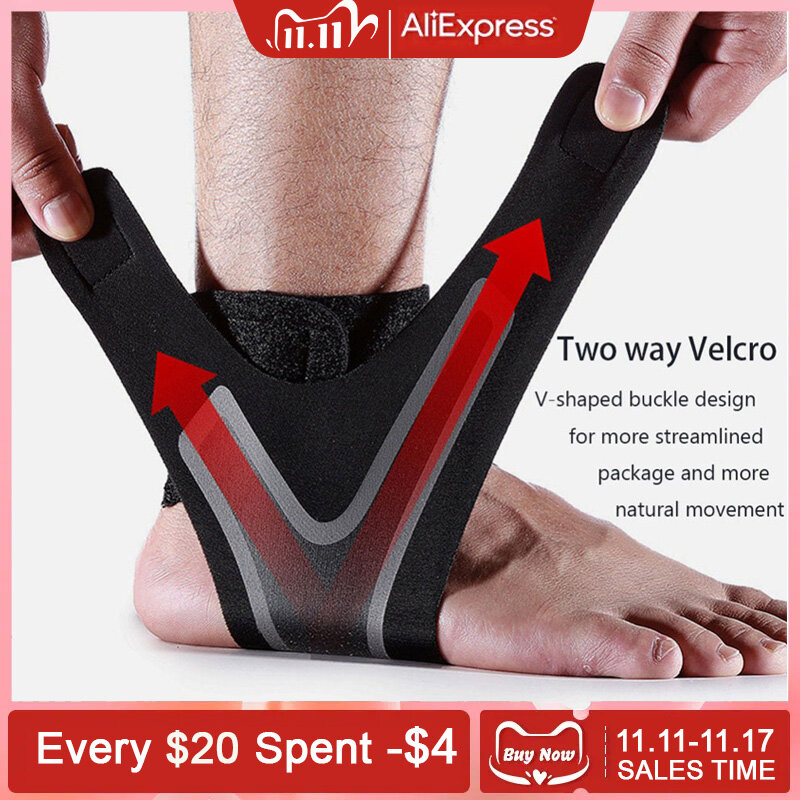 1PC Fitness sport cavigliera compressione regolabile supporto per caviglia tendine sollievo dal dolore cinturino Foot distorsione ferita Wrap basket