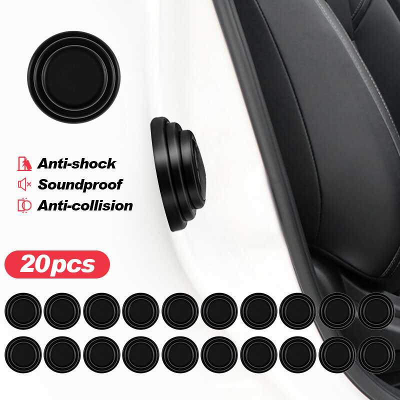 10/20Pcs Autodeur Anti Collision Shock Pad Voor Kofferbak Auto Deur Pads Geluiddichte Buffer Pakking Auto Accessoires silicone Shock Pad