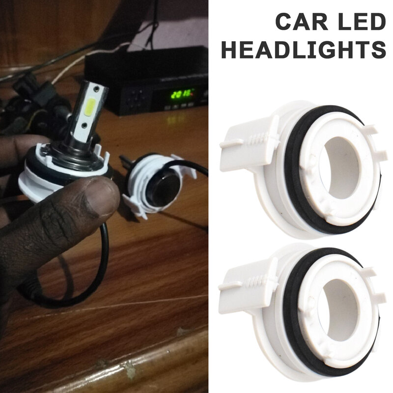 Adaptador de soporte de bombillas de faro LED para coche, Base de retención H7 para BMW E46, E65, E90, Serie 3, 325ci, 325i, 330ci, 330i, M3, 328Ci, 323i, 2 uds.