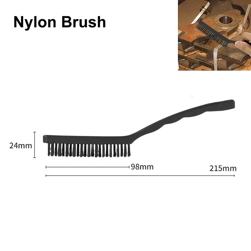 Mini Metal Clening Wire Brushes DIY Paint Rust Remover Removal Cleaning Polishing Detail Metal Brushes Brass Nylon & Steel Brush