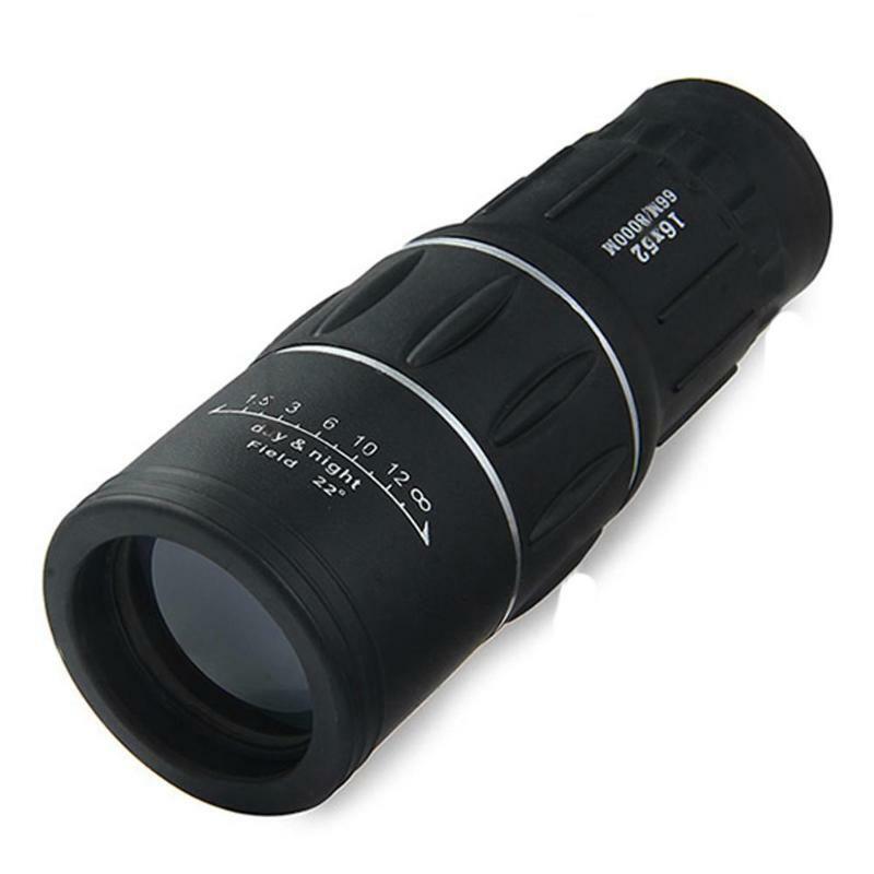 16X52 Dual Focus Monoculaire Telescope16x Zoom Verrekijker 66M/8000M Hd Scope Verstelbare Focus Lengte Oculaire Lens Volgens