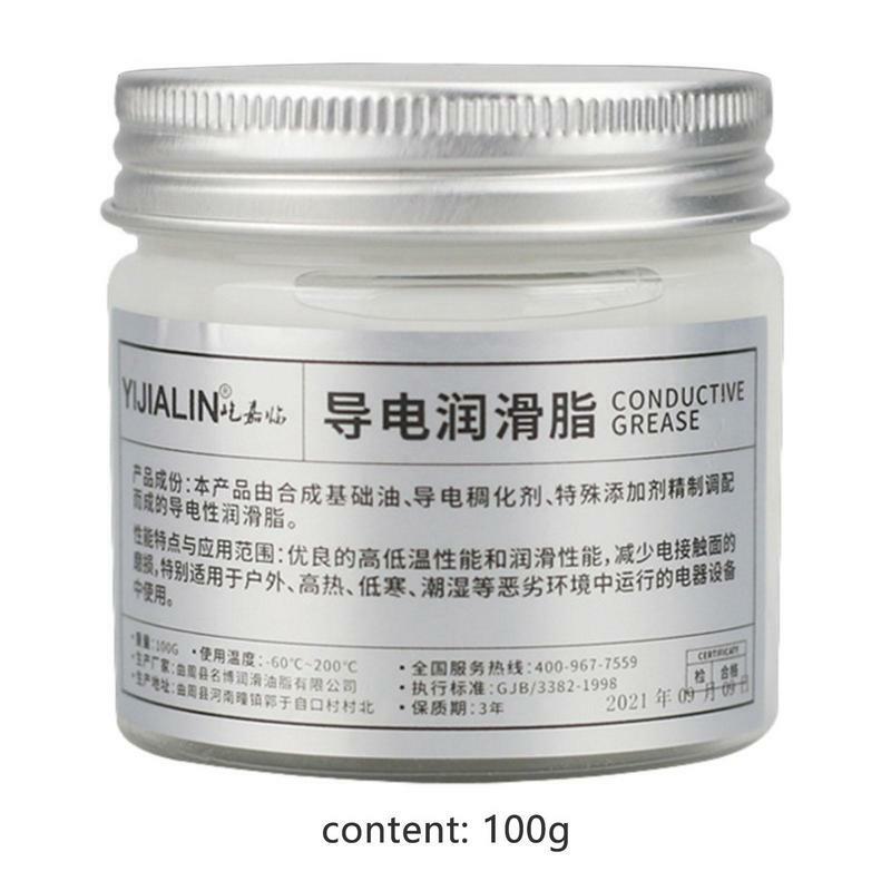 Electric Contact Grease 100g Conductive Paste Electricity Compound Grease For Low Resistance Value For Household Appliances