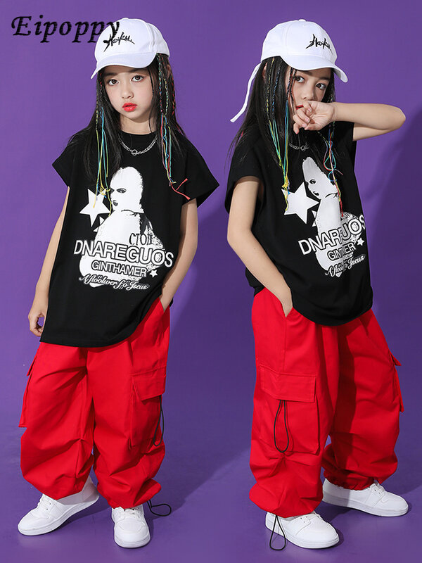 Children Hip-Hop Trendy Clothes Suit Boys' Handsome Children's Clothing Hip Hop Children's Hip Hop Performance Costumes