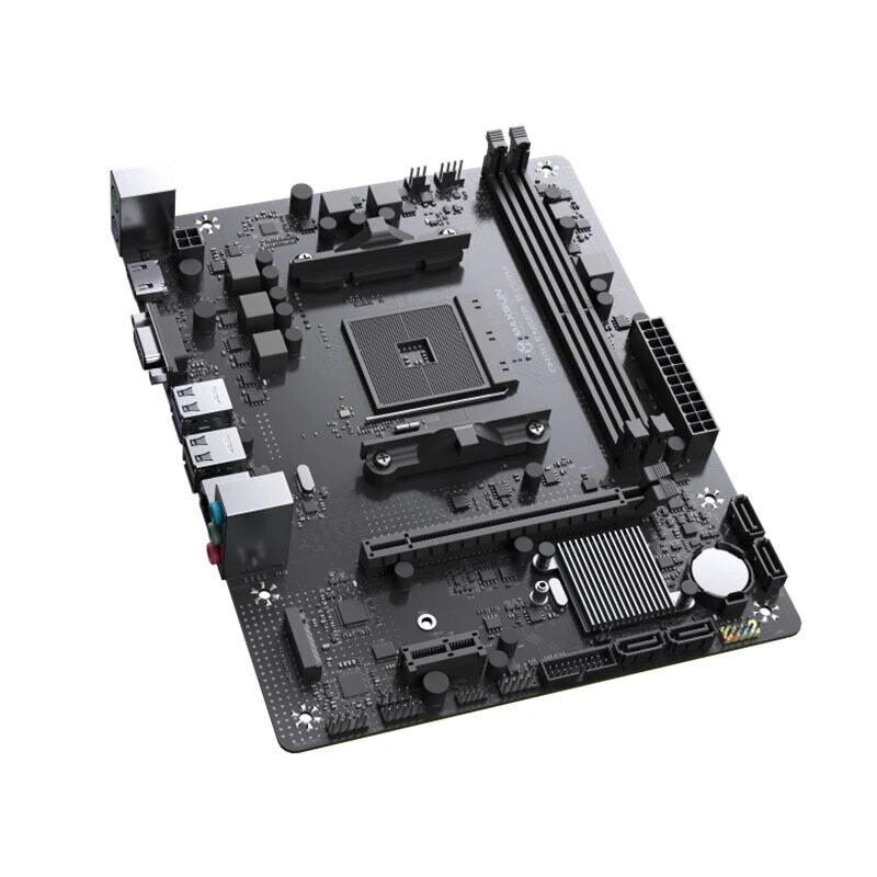Płyta główna MAXSUN AMD B450M Dwukanałowa pamięć DDR4 Płyta główna AM4 APU M.2 NVME (obsługuje procesor Ryzen 4500 5600 5600G)