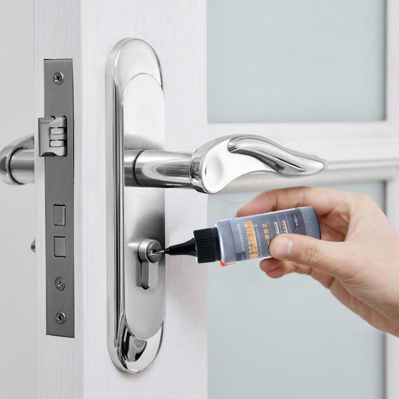 Pelumas grafit bubuk pelumas kering grafit untuk kunci mengurangi gesekan pelumas engsel 50ml untuk kunci pintu geser