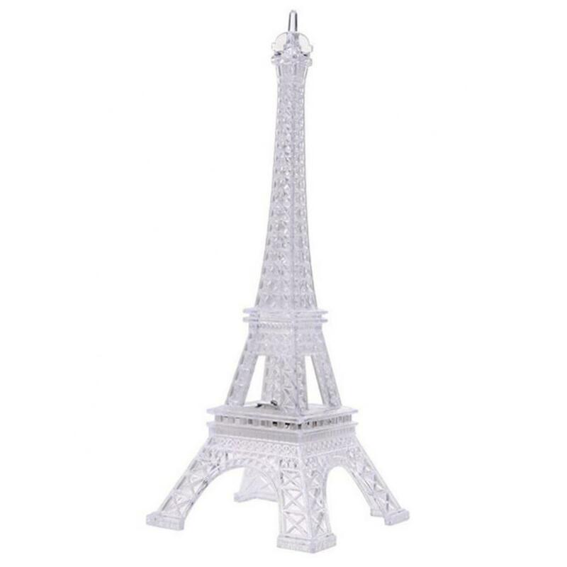 Mini Torre Eiffel LED cor mudando luz noturna, casa, quarto, decoração de festa lâmpada, Natal, 2024