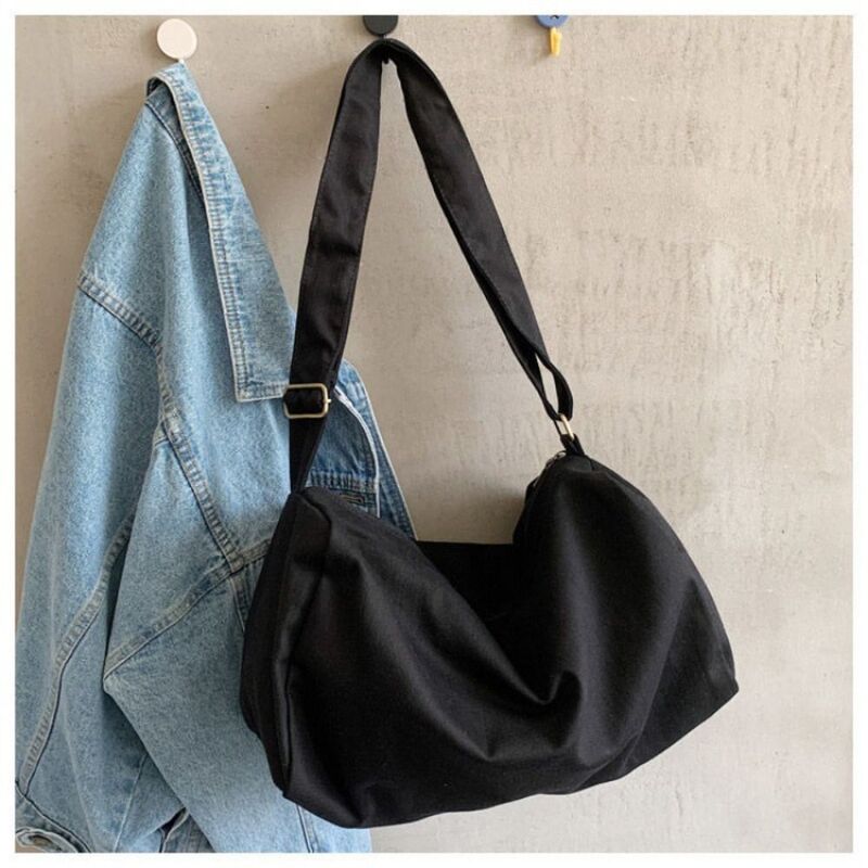 Casual Style Vintage Handbag New Attractive Large Capacity Canvas Tote Bag Fashion Messenger Bag