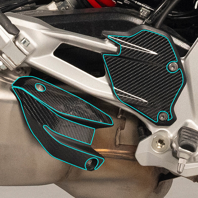 Utilizzare per moto BMW F900XR moto adesivi in fibra di carbonio kit carenatura incollati su bici accessori per aree in plastica decalcomanie Refit