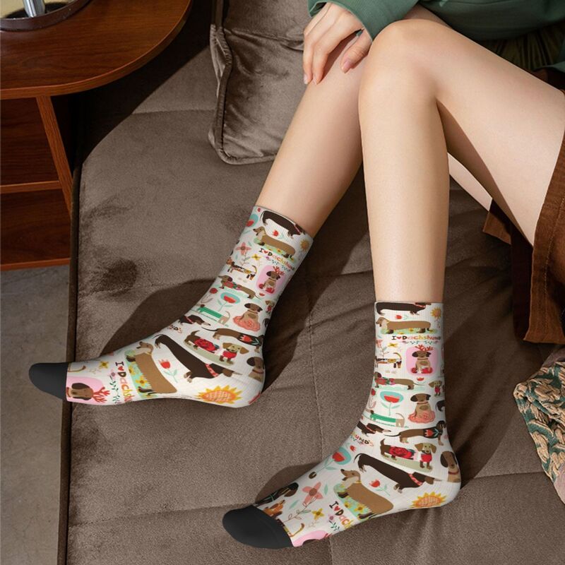 New Men's Socks Crazy Cute Dog Sock Polyester Animal Cartoon Sport Women's Socks Spring Summer Autumn Winter